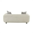 thumbnail image 4 of Pasargad Home Bergamo Ivory Fabric Loveseat with 2 Pillows Included, 4 of 8