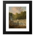 thumbnail image 2 of Hubert Robert 15x18 Black Modern Framed Museum Art Print Titled - Lavandieres in a Park (1775), 2 of 5