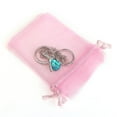 thumbnail image 4 of 100PCS Organza Gift Candy Sheer Bags Mesh Jewelry Pouches Drawstring Bulk for Wedding Party Favors Festival Christmas Valentine's Day, 4 of 6