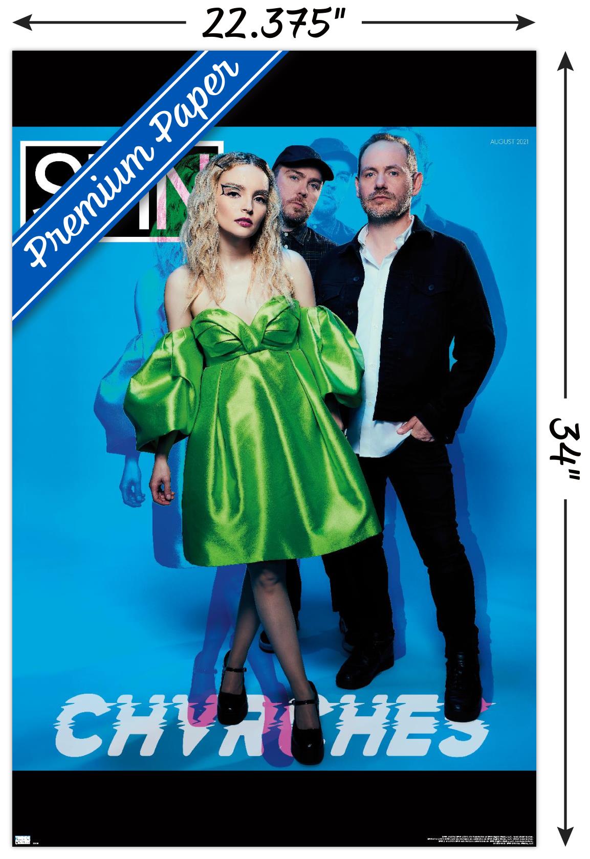 SPIN Magazine - CHVRCHES 21 Wall Poster, 22.375" x 34"