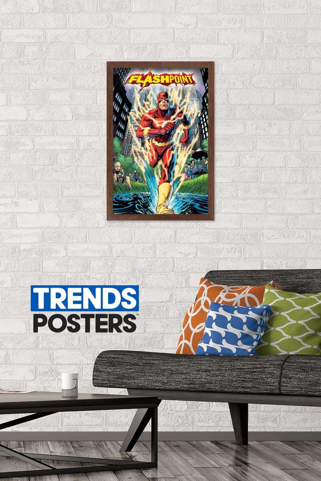 DC Comics - The Flash - Flashpoint Wall Poster, 14.725" x 22.375", Framed