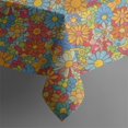 thumbnail image 5 of Pioneer Flower Floral Print Pattern Square Tablecloth, Waterproof Wipeable Spillproof Washable Table Cover for Home Kitchen Party Decor, 42"x42", 5 of 6