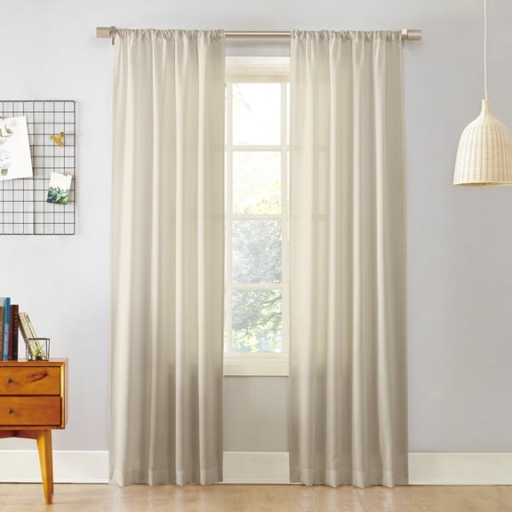 No. 918 Khloe Semi-Sheer Rod Pocket Curtain Panel