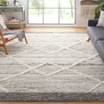 thumbnail image 2 of SAFAVIEH Casablanca Reannon Diamond Area Rug, Grey/Ivory, 8' x 10', 2 of 8