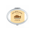 thumbnail image 1 of Barbecue Food Fish Fragrance Happy Mirror Portable Fold Hand Makeup Double Side Glasses, 1 of 3