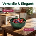 thumbnail image 5 of Berry Swirl Fruit Rinse Bowl, 2-in-1 Wash & Drain Colander with Built-In Strainer, for Berries, Grapes, Produce, 6.7" Diameter, Green, 5 of 8