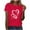 Red, variant on EchfiProm Womens Valentine Shirts Red Graphic Tees Casual Valentine Day Cute Plus Size Tops for Ladies