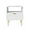 White, variant on Nightstand, Bedside Table with Gold Frame,Black Night Stand, End Table with 2Drawer, Mid Century Modern Bedside Table, Dresser for Bedroom,Living Room