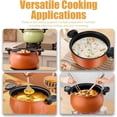 thumbnail image 2 of Multifunctional Large Capacity Non-Stick Pressure Cooker, 8 Qt Micro Pressure Cooker With Visible Transparent Glass Cover,Anti-Scalding Handle, Fast Cooking Pot For All Stovetops (A), 2 of 7