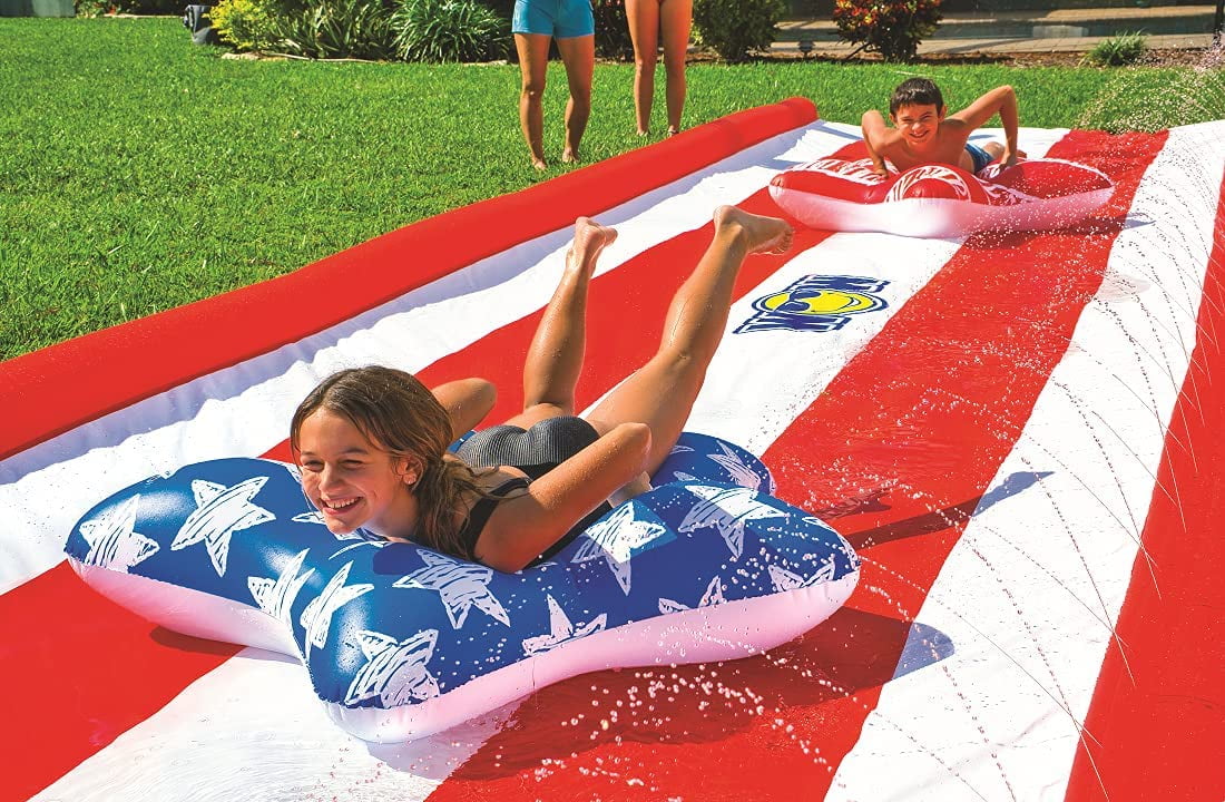 WOW Sports Americana Stars & Stripes Giant 40ft Backyard Super Slide