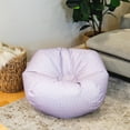 thumbnail image 6 of Big Joe Classic Bean Bag Chair for Kids Bedroom and Reading Nook, Easy-Clean Petal Pip Lilac, Durable Nylon Polyester Blend, 2 feet Refillable, 6 of 8