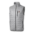 thumbnail image 2 of Men's Cutter & Buck  Gray Auburn Tigers  Rainier PrimaLoft Eco Insulated Full-Zip Puffer Vest, 2 of 3