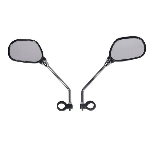 1 Pair Rear View Mirror Adjustable 22-25mm Bicycle Back Sight Reflector Cycling Biking Plastic Motorcycle Mirrors Glass