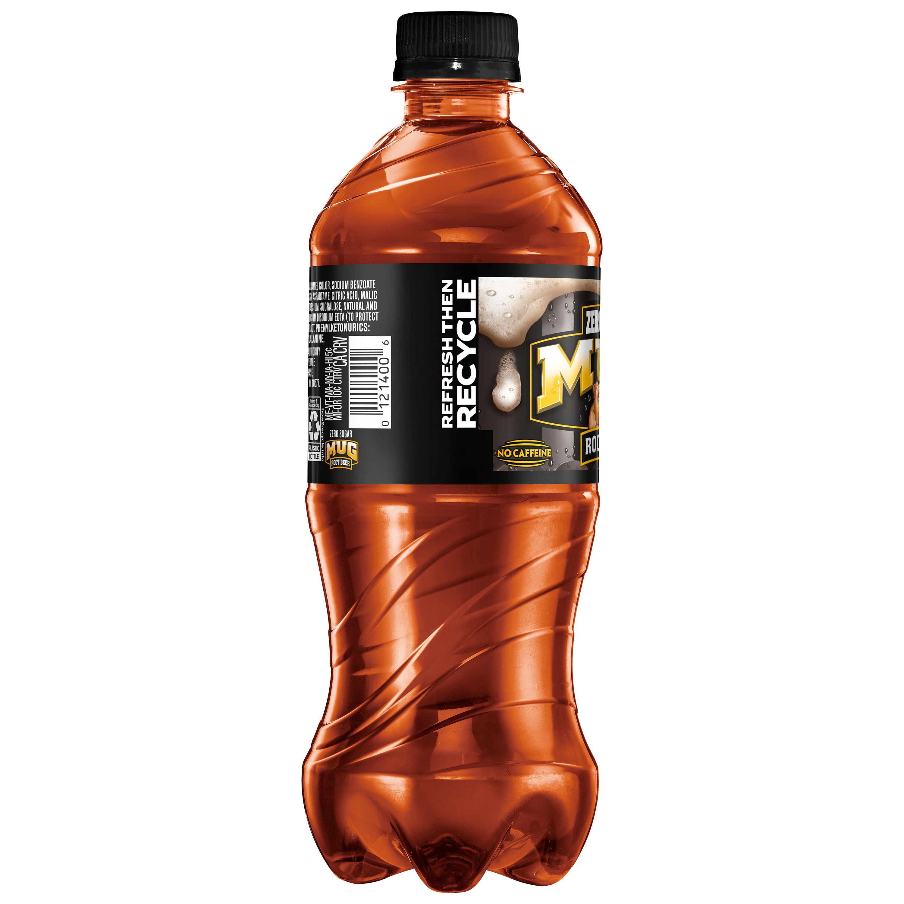 (4 pack) Mug Zero Sugar Soda Root Beer 20 fl oz