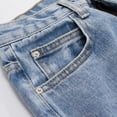thumbnail image 4 of YueHuiYing Women's Straight-Leg Jeans High-Waisted Wide-Leg Loose Stretchy Boyfriend Denim Pants Baggy Jeans for Women Light Blue S, 4 of 9