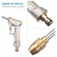 thumbnail image 2 of BRIGHTFUFU Boquilla larga Galjanoplastia metálica completa Boquilla larga Alta presión Jardín Riego Flor Multi-propósito Pistola de agua Herramienta de lavado de autos (Plata), 2 of 8