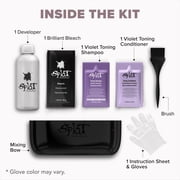 Splat Brilliant Bleach Kit with High-Lift Hair Bleach, Purple Shampoo, and Conditioner