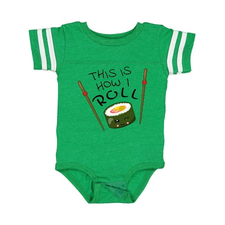 

Inktastic This is How I Roll- Cute Sushi Gift Baby Boy or Baby Girl Bodysuit