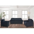 thumbnail image 5 of K-Living Samara Microsuede KD Stationary Loveseat in Midnight Blue, 5 of 5