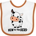 thumbnail image 3 of Inktastic New to the Herd Cute Cow Boys or Girls Baby Bib, 3 of 4