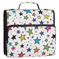 thumbnail image 5 of FORMRS Zipper Binder with Shoulder Strap 2-inch Ring 500 Sheet Capacity File Bag, Green Stars, 5 of 5