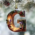 thumbnail image 6 of 26 Letters Christmas Tree Decoration Pendant Christmas Tree Ornaments Personalized DIY Christmas Ornaments Christmas Decoration Xmas Tree Hanging Decor Feature (G), 6 of 7