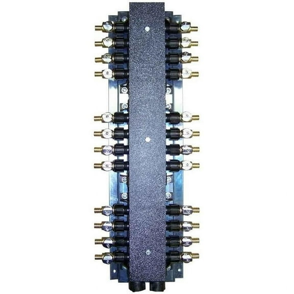 SharkBite 24 Port Barb Manifold with Brass Ball Shutoff Valves