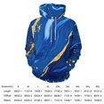 thumbnail image 2 of Blue Gold Marble Art(2)-1 Men's Women Vintage 3D Hooded Sweatshirt - All-Season Loose Fit Streetwear, 2 of 6