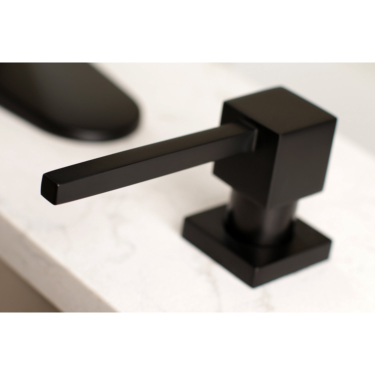 Kingston Brass SD8410 Soap Dispenser With Straight Nozzle 17 oz, Matte Black