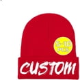 thumbnail image 1 of Custom Hat for Men Add Your Photo Text Name Unisex Custom Beanie Hat Winter Warm Hat Cool Hat Funny Hat, 1 of 8
