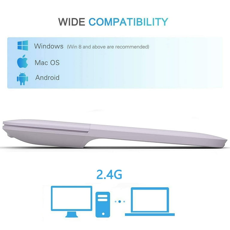 Arc Ultra-Thin Foldable Silent Wireless Gaming Mouse, 2.4
