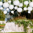 thumbnail image 6 of LQQBOX 10Pcs White Paper Lantern Decorations, Chinese Lanterns Hanging Round Paper Lanterns 4" 6" 8" 10" 12" for Wedding Birthday Christmas Bridal Home Decor Party Decorations, 6 of 7