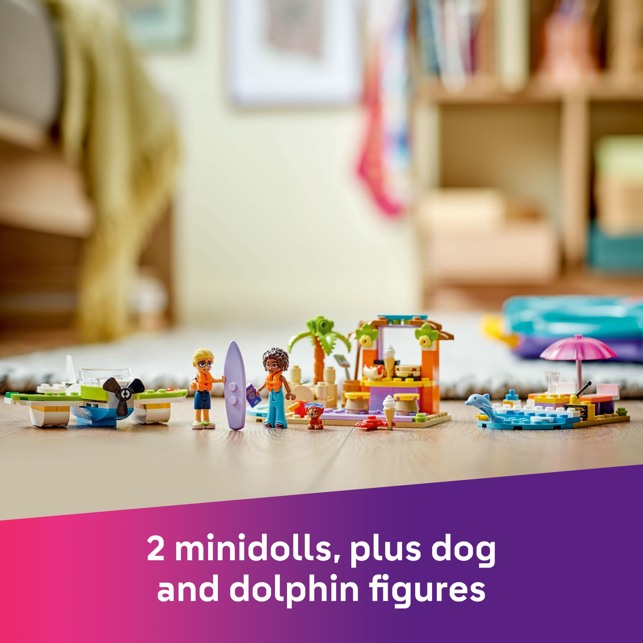 LEGO Friends Maleta Creativa de Playa y Viaje, Juguete de Construcción Portátil para Jugar a Simular - Set de Juguete para Niños, Niñas y Niños, Mayores de 5 Años - Regalo para Cumpleaños - Juguete Preescolar con 2 Minimuñecas - 42672 5