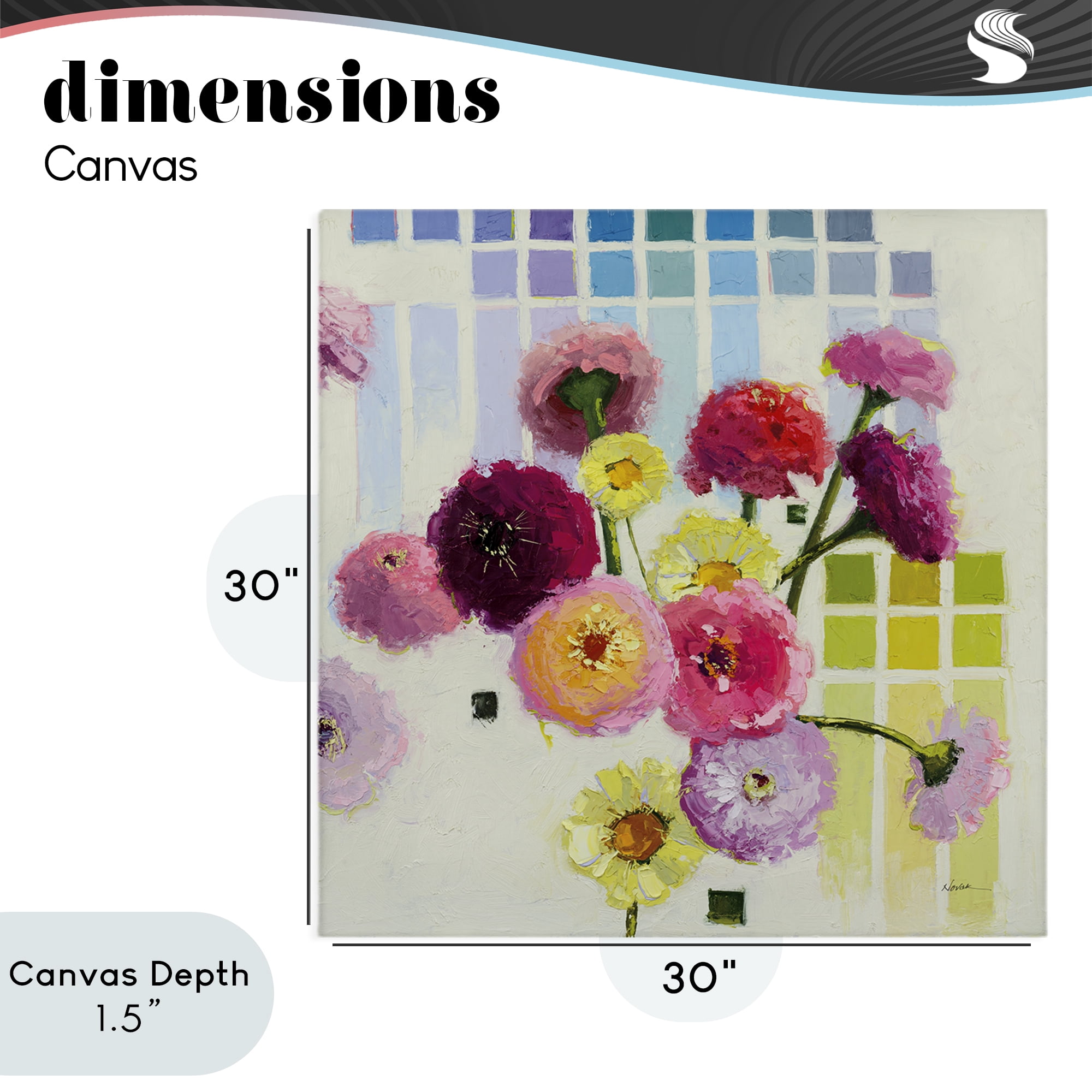 Stupell Industries Color Chart Pastel Bloom Study Canvas Wall Art, design by Shirley Novak
