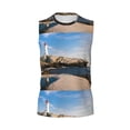thumbnail image 6 of Picia Lighthouse mens Cotton Tank Undershirts , Moisture-wicking Ribbed Tanks, Lightweight Cotton Tank Undershirts-Small, 6 of 8