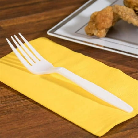 South Fork Dam - South Seas International 20101 CPC Heavy Weight Plastic White Box Fork, Case of 1000