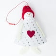 thumbnail image 3 of Paquete de 2 muñecos de nieve Perfecl Adornos colgantes navideños, 3 of 8