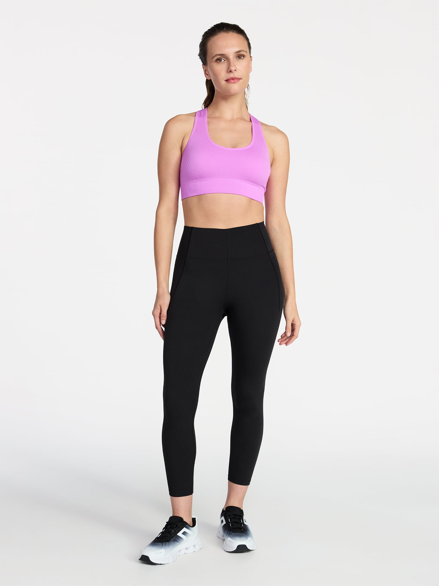 Avia Women's Medium Support Seamless Racerback Sports Bra, Sizes S-XXXL