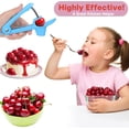 thumbnail image 7 of Cherry Pitter Tool for Kids, Heavy-Duty Cherry Pitters Corer Tool with Space-Saving Lock Design, Multi-Function Cherries Stoner Seed Remover Tool for Making Cherry Jam (Blue), 7 of 7