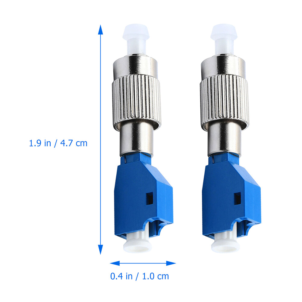 Rrouserry 2 Pcs Fiber Optic Adapters FC Male to LC Female Hybrid ...