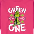 thumbnail image 2 of The Grinch - Green One - Men's Crew Neck Fleece Pullover, 2 of 4