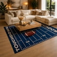 thumbnail image 3 of Gelasgo Football Field Velvet Area Rug, Sports Theme Rectangle Floor Carpet, Soft Plush Non Slip Rug for Bedroom Game Room Home Decor 47.2"×31.5", 3 of 3