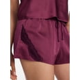 thumbnail image 5 of Joyspun Women’s Lace Trim Stretch Satin Cami and Shorts Set, 2-Piece, Sizes XS-3X, 5 of 6