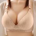 thumbnail image 2 of Timegard Bras for Women Striped Wireless Full Support Adjustable Strap Comfortbale Summer Everyday Bra, 2 of 5