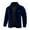 Navy, variant on Busydd Men's Winter Coats Plus Size Comfortable Warm Solid Color Fleece Jacket Trendy Casual Long Sleeve Lapel Button Cotton Winter Jackets for Men with Pockets 3XL
