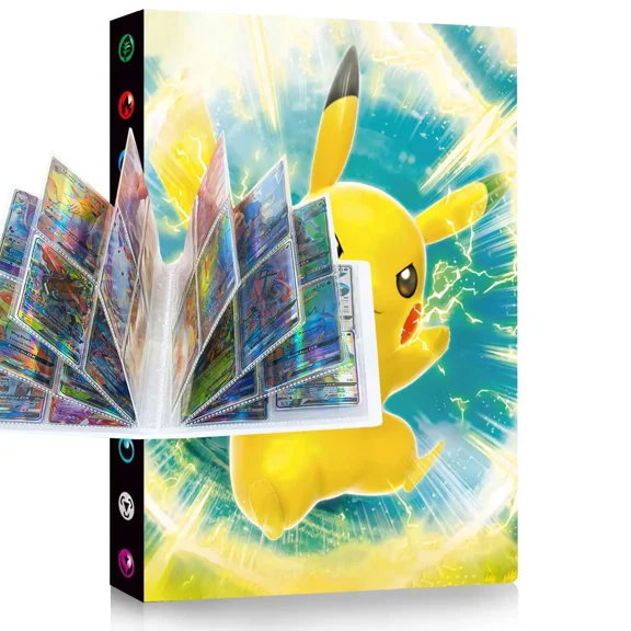 Collector card binder, Trading Card Holder Card Album Binder, 4-Pocket with 30-Pages 240-Trading Cards Capacity, Present for Children-TAY2