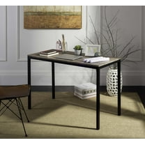 SAFAVIEH Janison 47" Rustic Scandinavian Writing Desk, Natural/Black