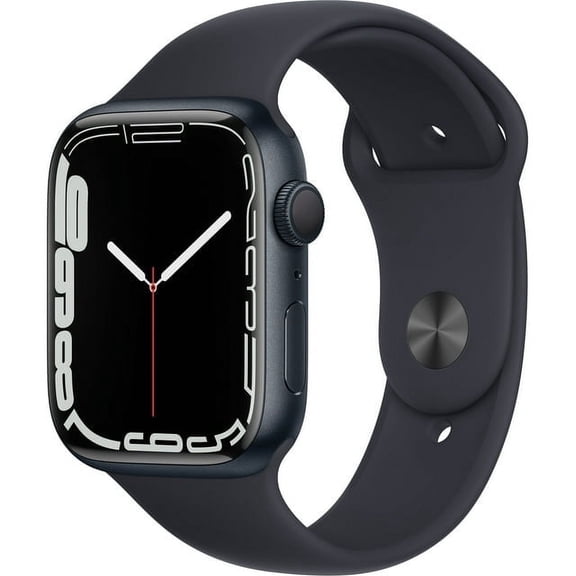 Pre-Owned Apple Watch 7 (GPS) 45mm Aluminum Case with Midnight Sport Band - Midnight