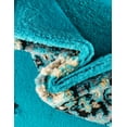 thumbnail image 2 of Unique Loom Reza Collection Area Rug - Washington (3' 1" x 16' 5" Runner Turquoise/Black), 2 of 5