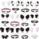 thumbnail image 3 of Diadema Con Orejas De Gato Peludas De Felpa Para Halloween Y Gargantilla De Corazón, Conjunto De Collar Con Campana, Accesorios De Cosplay Para Fiesta De Halloween Scienceny AP007137-04, 3 of 3